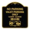 Signmission No Parking Valet Parking Only 5-30pm-12-00am Aluminum Sign, 18" x 18", BG-1818-23791 A-DES-BG-1818-23791 - alternate 1